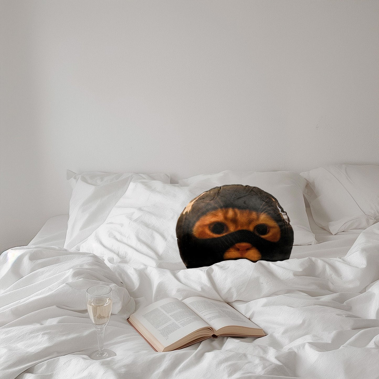 Catwifmask “ $MASK UP!” pillow