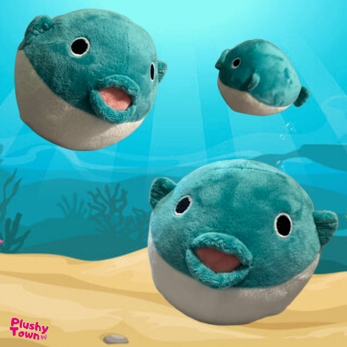 Poppy the pufferfish  - Plushy with built in sound