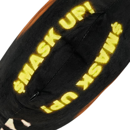 Catwifmask “ $MASK UP!” pillow