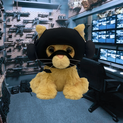 Catwifmask plush toy