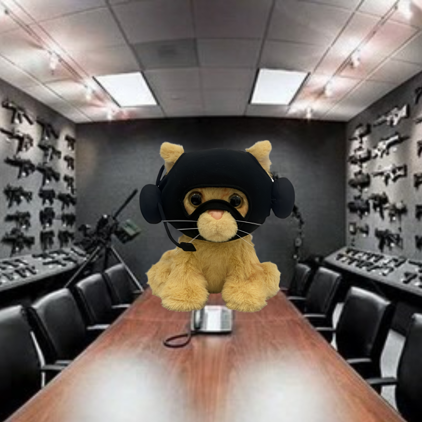 Catwifmask plush toy