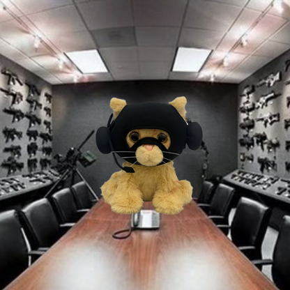 Catwifmask plush toy