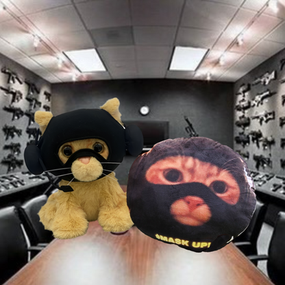 Catwifmask Bundle Deal - Plush toy & pillow