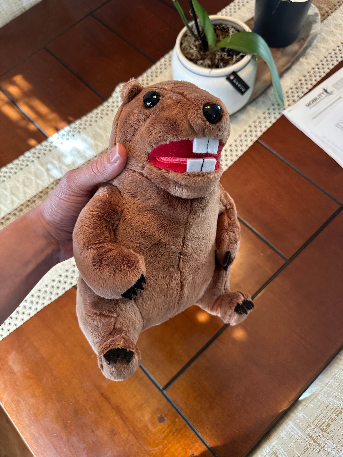 Seth the Screaming Groundhog - built in sound